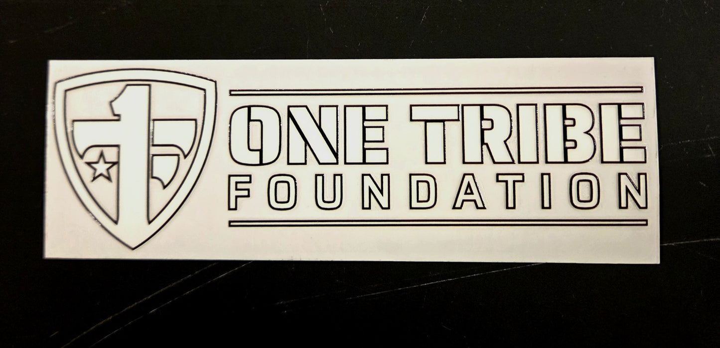 One Tribe Foundation Small Transparent Decal