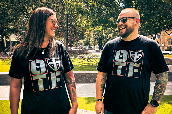 One Tribe Foundation black shield shirt