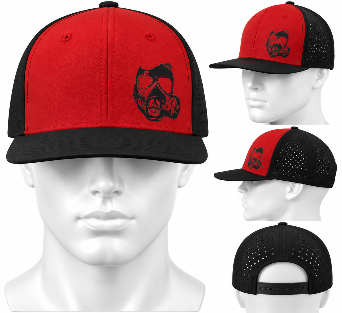22KILL Red & Black Snapback Trucker Hat