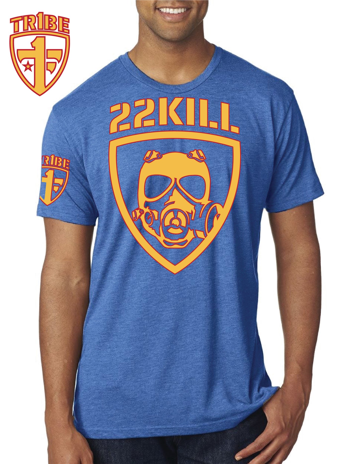 One Tribe Foundation royal blue 22KILL t-shirt
