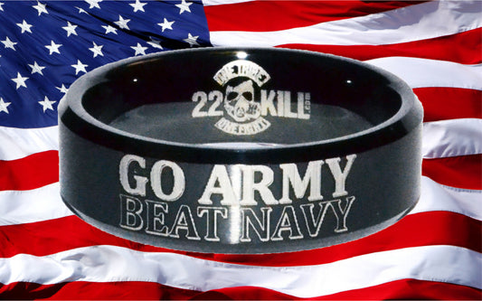 Engraved Honor Ring (Army vs. Navy - "Go Army")