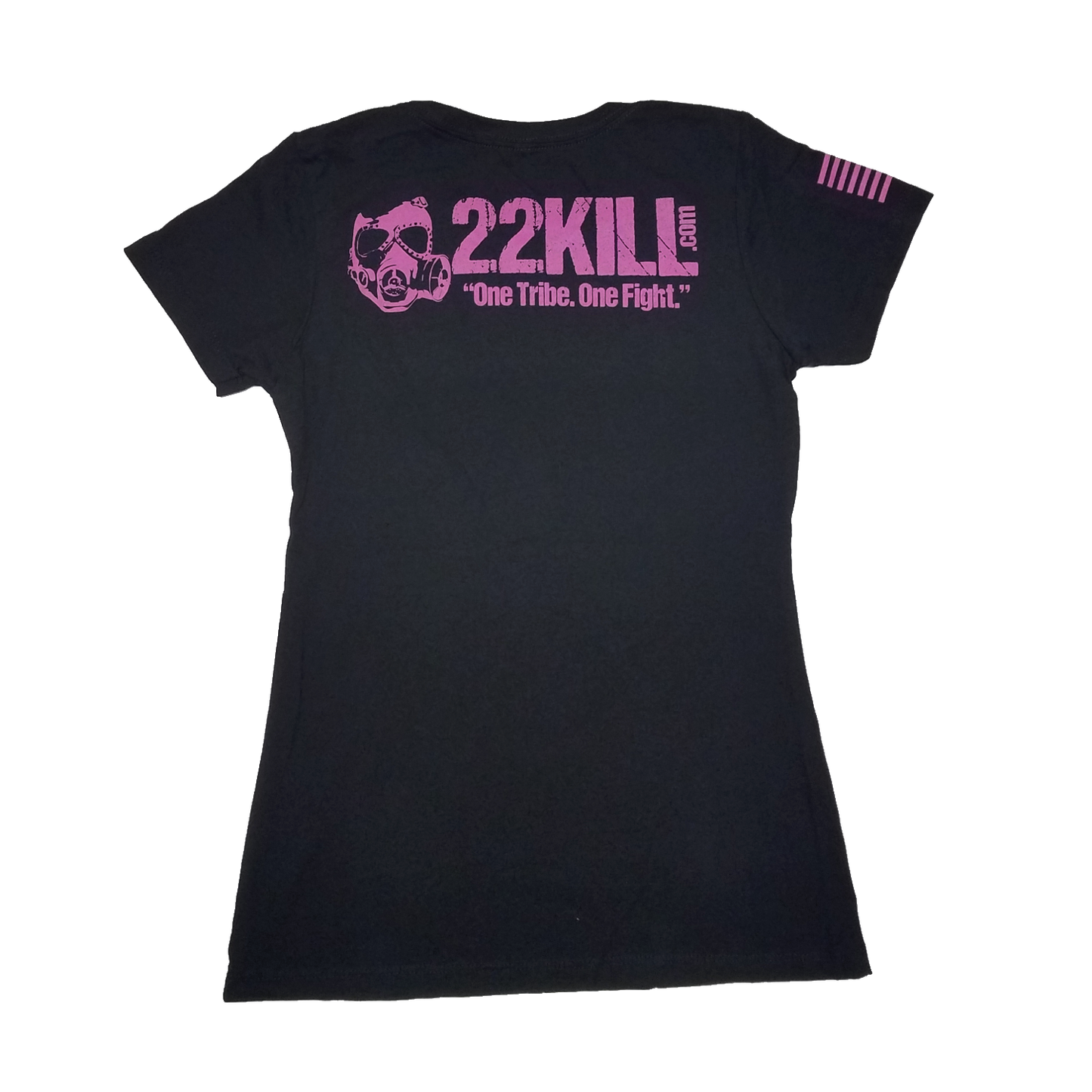 22KILL Women's t-shirt in black and pink.