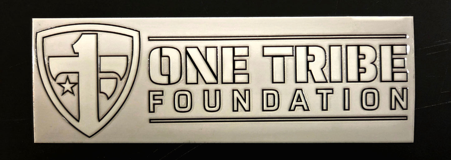 One Tribe Foundation Small Transparent Decal