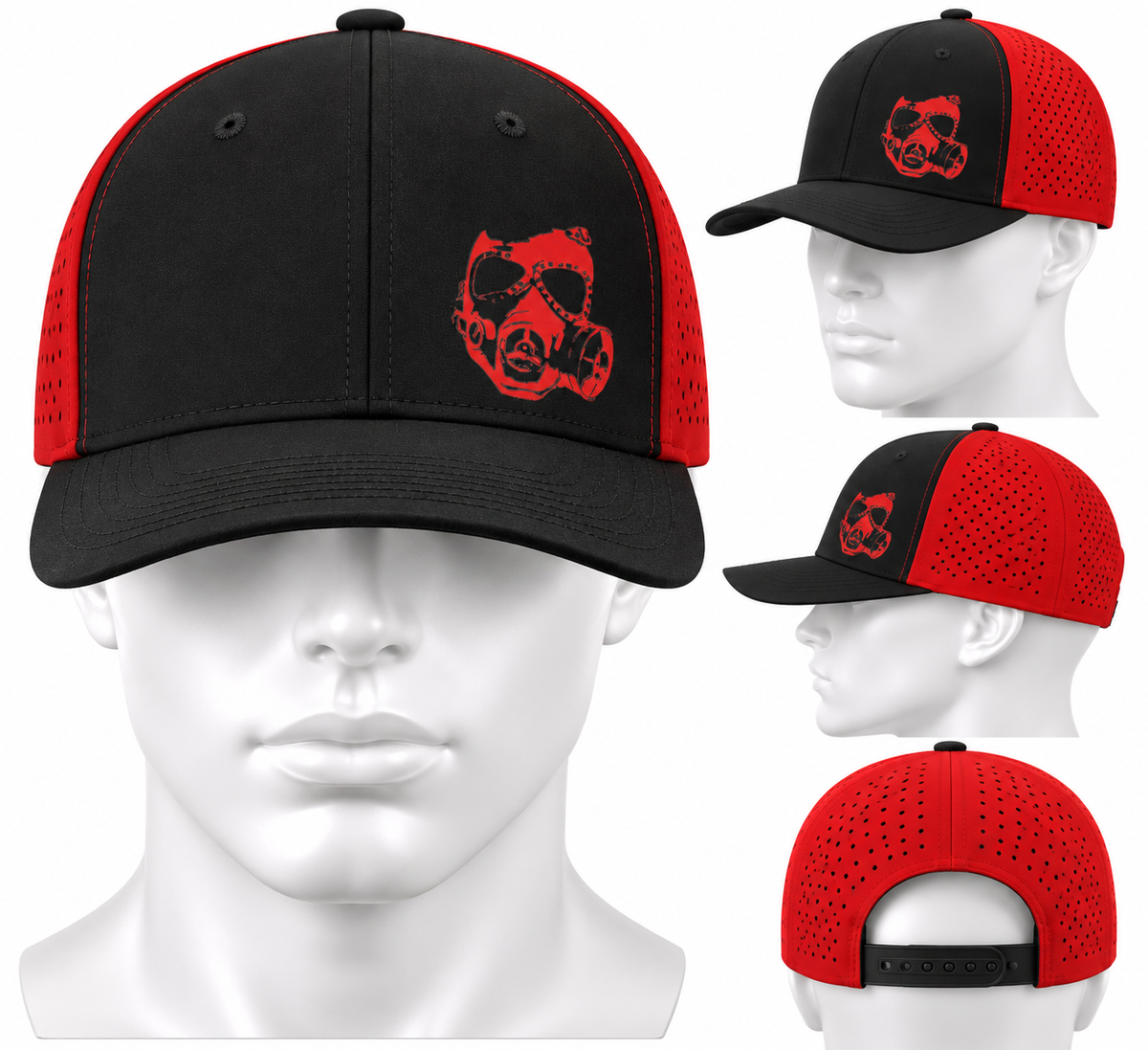 22KILL Black & Red Snapback Trucker Hat