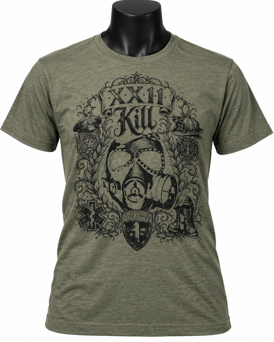 22KILL Military Green T-Shirt
