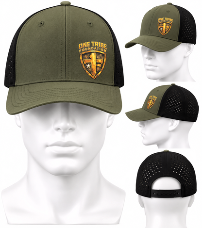 OTF Brown & Black Snapback Trucker Hat