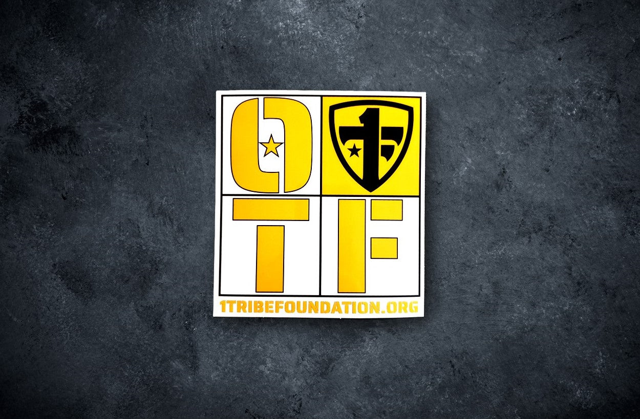 OTF Transparent Sticker Gold/Black