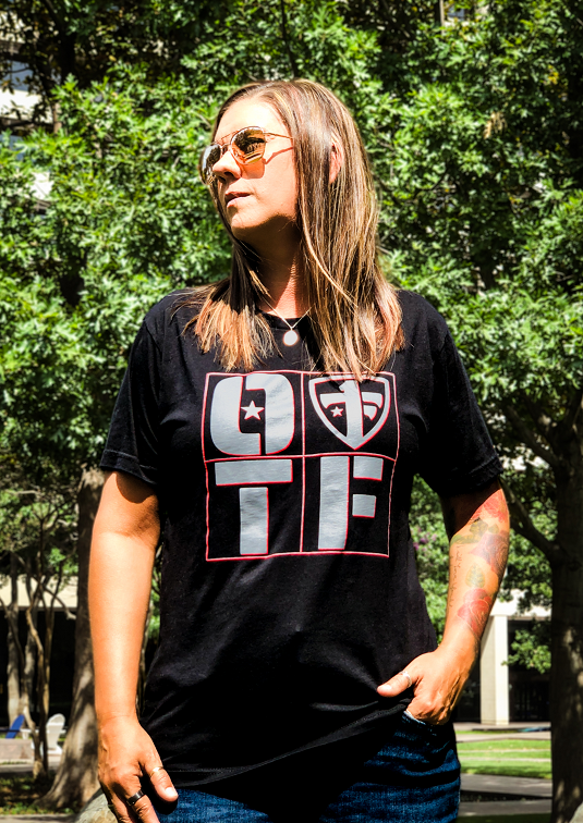 One Tribe Foundation black shield shirt