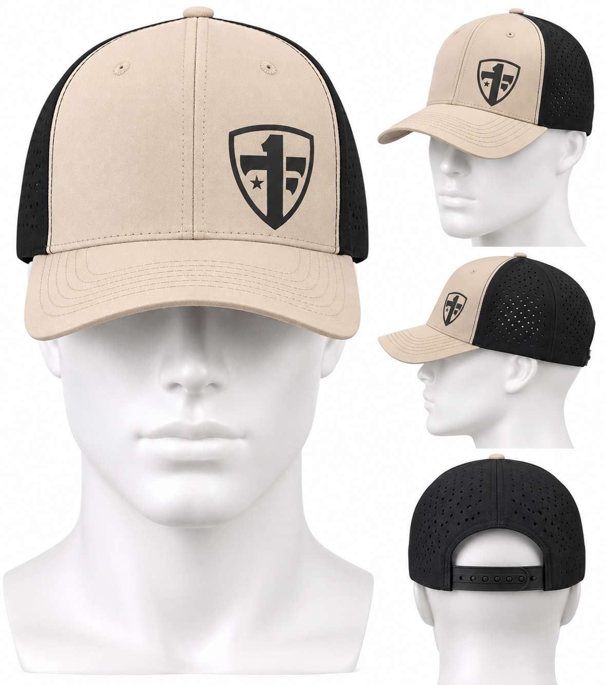 OTF Tan & Black Snapback Trucker Hat