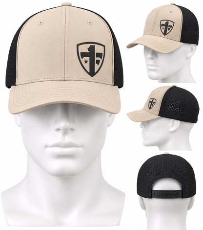 OTF Tan & Black Snapback Trucker Hat