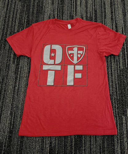 One Tribe Foundation OTF Shield in red.