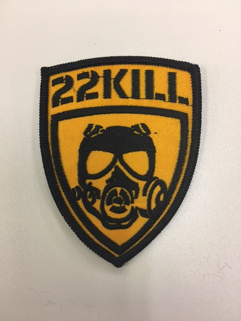 22KILL Shield gold patch, 3-inch