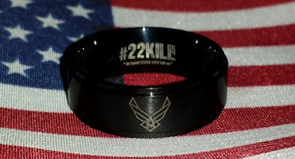 Engraved Honor Ring (Air Force Logo)