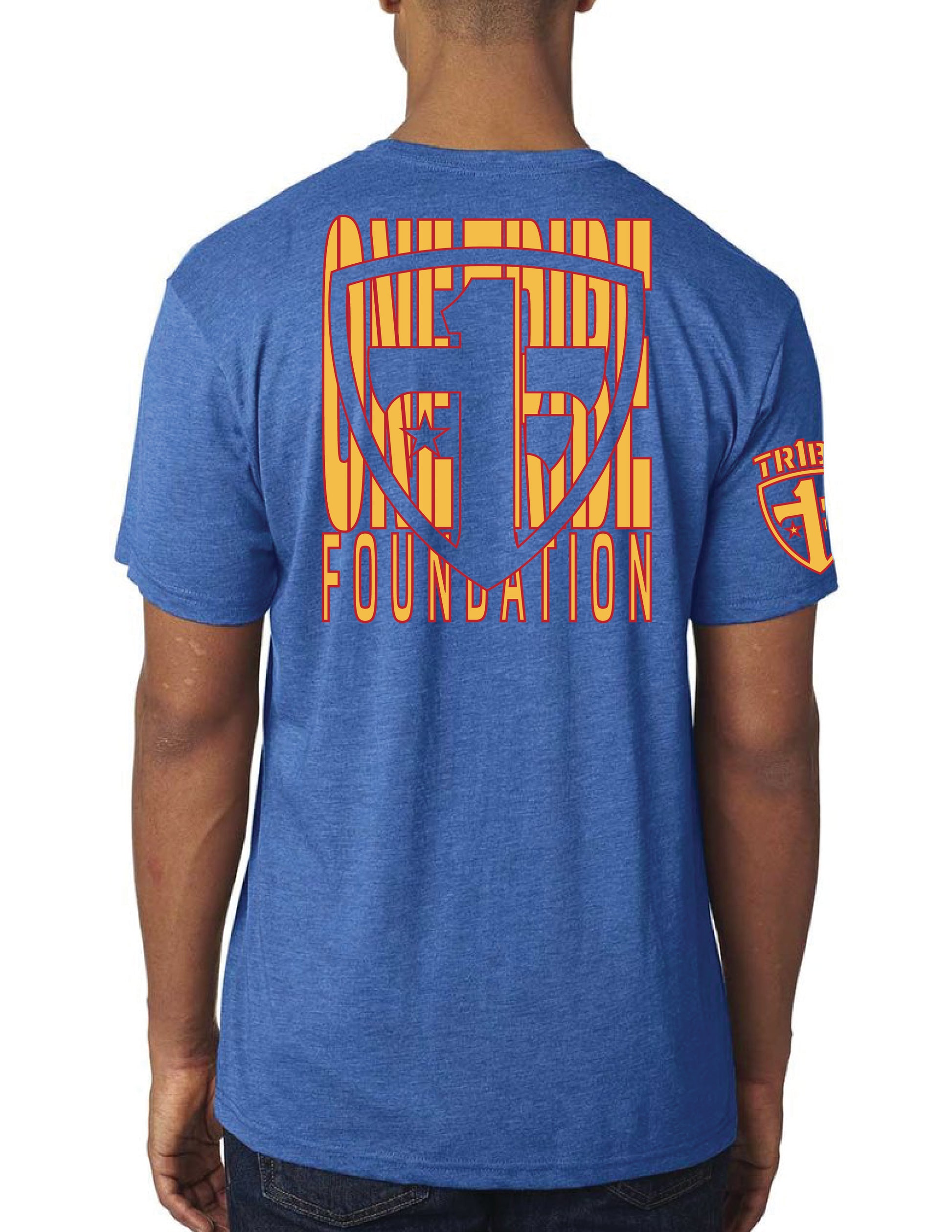 One Tribe Foundation royal blue 22KILL t-shirt.