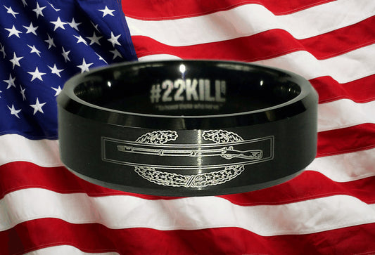 Engraved Honor Ring (Combat Infantry Badge)