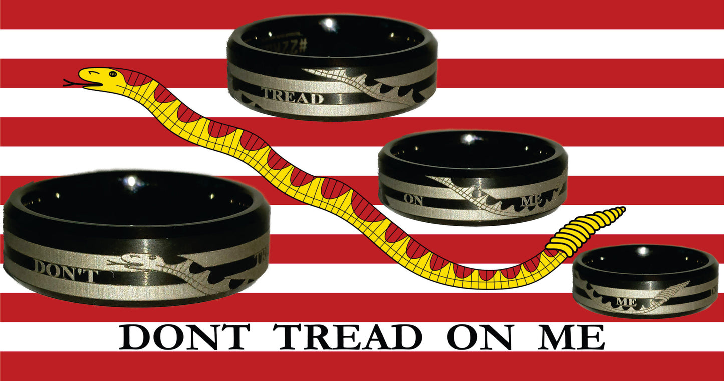Engraved Honor Ring ("Don't Tread on Me")