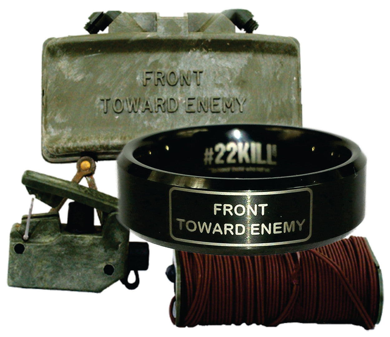 Engraved Honor Ring ("Front Toward Enemy")