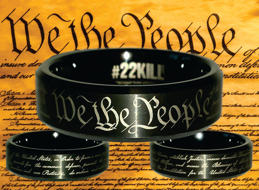 Engraved Honor Ring ("We the People")