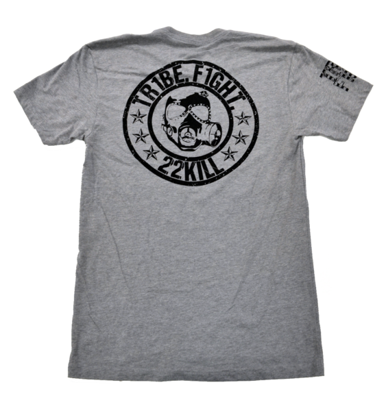 "OG" 22KILL t-shirt in gray. One Tribe. One Fight.