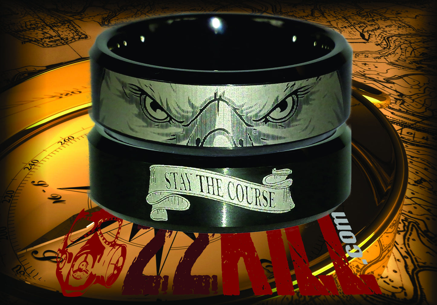 Engraved Honor Ring (Stay the Course)