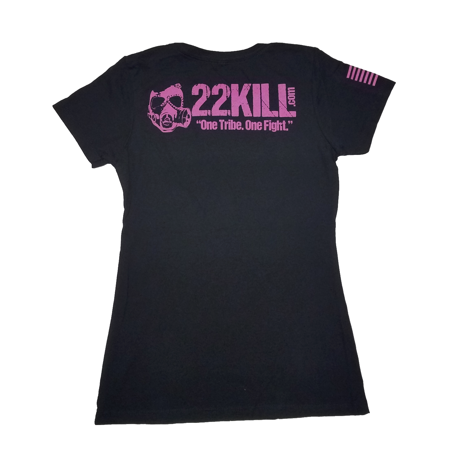 22KILL Women's t-shirt in black and pink.