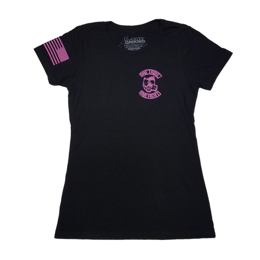 22KILL Women's t-shirt in black and pink.